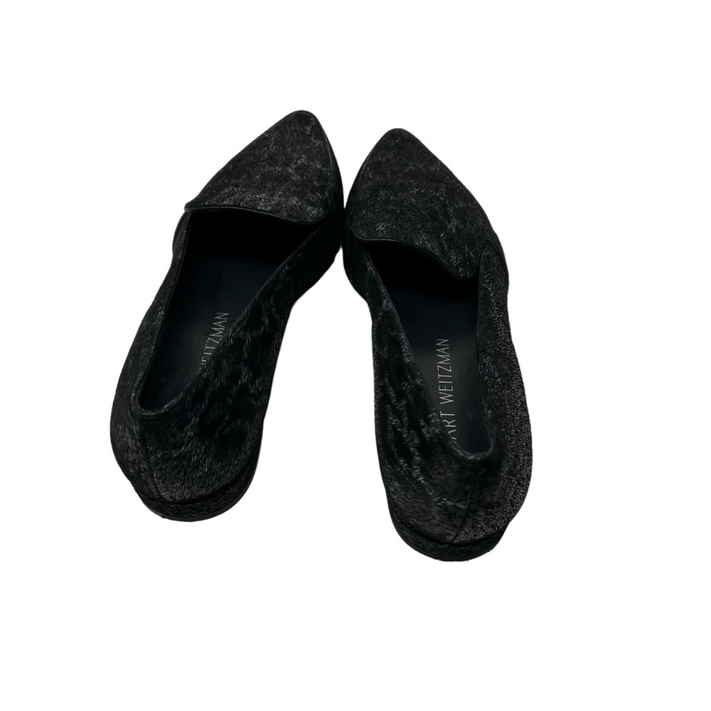 Stuart Weitzman | Cheetah Print Loafer Flats Leat… - image 4